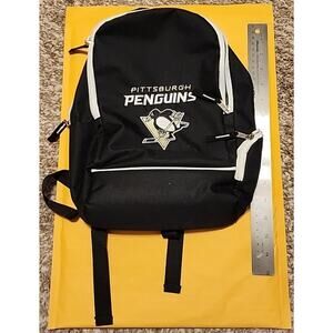 🐧 Pittsburgh Penguins Little Kids NHL Black Backpack (12" x 10")